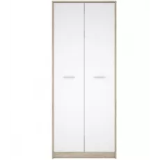 Dulap Yasen Nepo Combi SZF2D, 80x54x197 cm, Stejar Sonoma / Alb