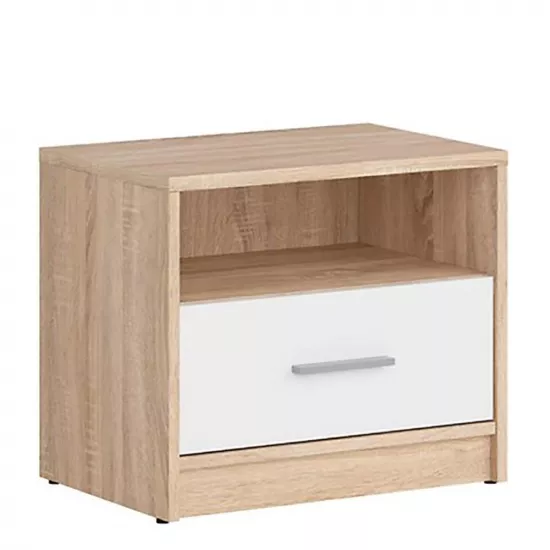 Прикроватная тумба Gerbor Nepo KOM1S (50 см), Дуб сонома/Нимфея альба