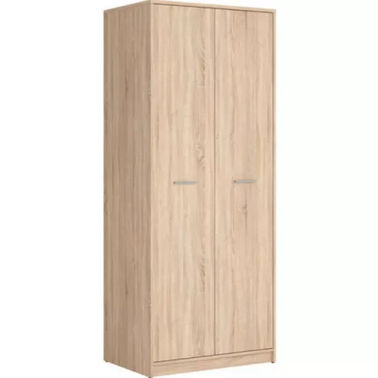 Dulap Gerbor Nepo SZF2D (80x54.5x197 cm), Stejar Sonoma