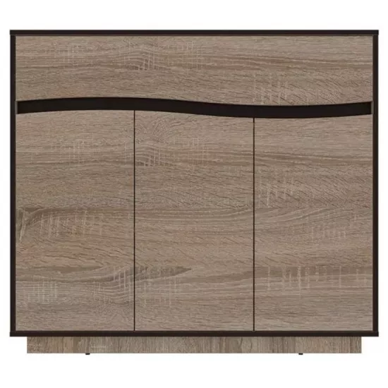 Comodă Yasen Geneva 1S3D, 120x40x107 cm, Wenge Magic/Sonoma Truffle