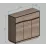 Comodă Yasen Geneva 1S3D, 120x40x107 cm, Wenge Magic/Sonoma Truffle
