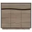 Comodă Yasen Geneva 1S3D, 120x40x107 cm, Wenge Magic/Sonoma Truffle