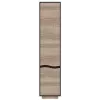 Dulap penal Yasen Geneva inchis, 45x40x206.5 cm, Wenge Magic/Sonoma Truffle
