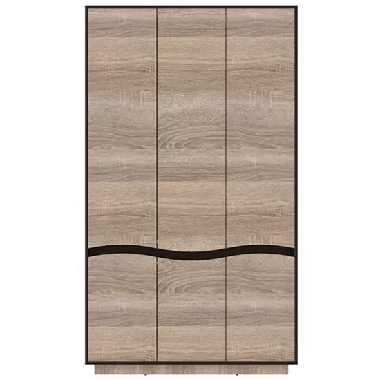 Dulap Yasen Geneva 3D (118.4x50x206.5 cm), Wenge Magic/Sonoma Truffle