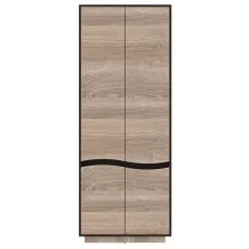 Dulap Yasen Geneva 2D, 80x50x206.5 cm, Wenge Magic/Sonoma Truffle