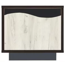 Noptieră Yasen Geneva 1S (45 cm), Grafit Gri/Stejar Kraft Alb Noptieră Yasen Geneva 1S (45 cm), Grafit Gri/Stejar Kraft Alb