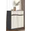 Comodă Yasen Geneva 1Ш2Д (90 cm), Grafit Gri/Stejar Kraft Alb