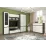 Comodă Yasen Geneva 1S3D, 120x40x107 cm, Grafit Gri/Stejar Kraft Alb
