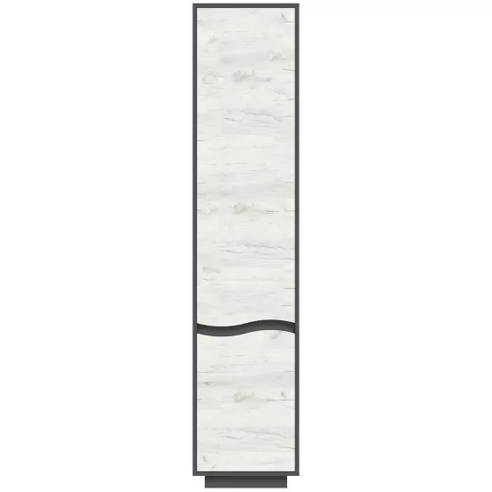 Penal Yasen Geneva Inchis (45x40x206.5 cm), Grafit Gri/Stejar Kraft Alb