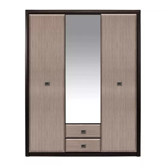 Dulap Yasen Koen SZF3D2S (163,5x56,5x208 cm), Wenge/Strocks