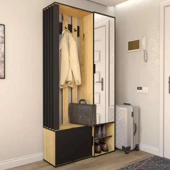 Antreu Yasen Loft (100 cm), Stejar Artizan / Negru