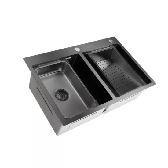 Мойка кухонная SanDonna HD7850 dubla,, Чёрный (VOR82356)