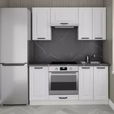 Кухня Yasen Сканди 1.6 м, МДФ, Белый