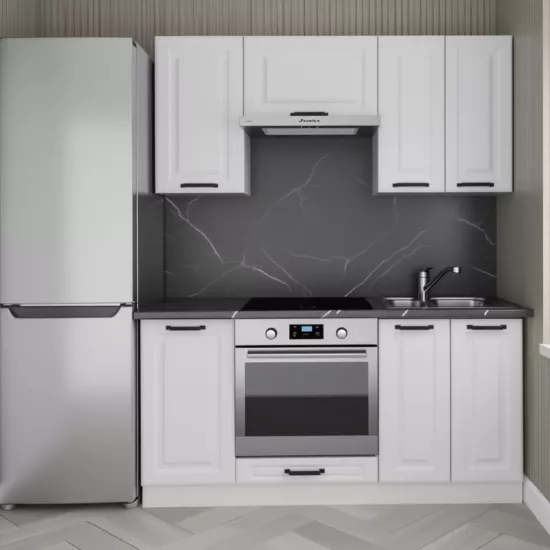 Кухня Yasen Сканди 1.8 м, МДФ, Белый