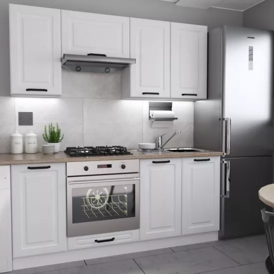 Кухня Yasen Сканди 1.8 м, МДФ, Белый