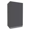 Верхний кухонный шкаф Yasen Мадера №3 (400-715) левый/правый, ДСП, Графит Серый