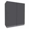 Верхний кухонный шкаф Yasen Мадера №8 (600-715), ДСП, Графит Серый