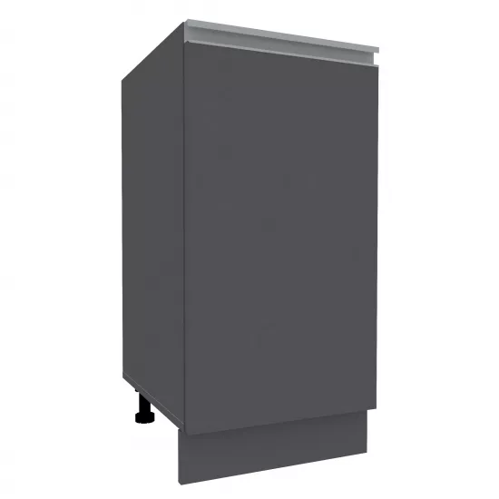 Нижний кухонный шкаф Yasen Мадера №4 (400-715), ДСП, Графит Серый