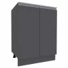Нижний кухонный шкаф Yasen Мадера №9 (600-715), ДСП, Графит Серый