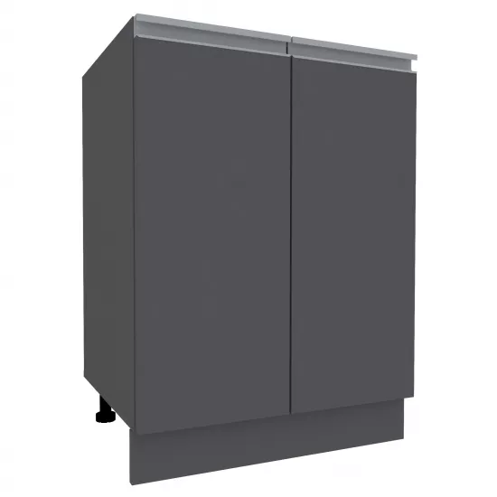 Нижний кухонный шкаф Yasen Мадера №9 (600-715), ДСП, Графит Серый