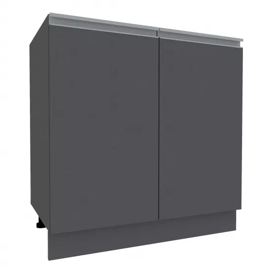 Нижний кухонный шкаф Yasen Мадера №11 (800-715), ДСП, Графит Серый