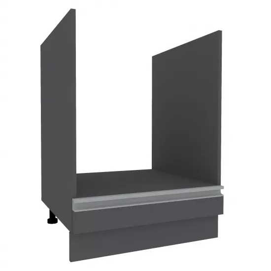 Нижний кухонный шкаф Yasen Мадера №12 (600-715), ДСП, Графит Серый