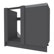 Modul inferior Yasen Madera №18 (880-715) stânga/dreapta, Pal, Grafit Gri