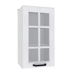 Modul superior Yasen Scandi №3 (400-715) vitrina, MDF, Alb