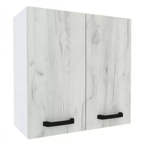 Modul superior Yasen Samanta 60, Pal, Alb/Stejar Kraft Alb