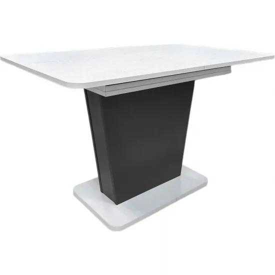 Masă pentru bucătărie Magnus Lali, 120x75 cm extensibilă, Senkron white-anthracite