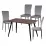 Set Yasen masa Т1921 Brown/Black cu 4 scaune DC-2329 HLR 22 Gray