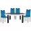 Set Yasen masa extensibila Т1934 Black/White cu 4 scaune DC-19967 Blue