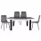 Set Yasen masa extensibila Т1934 Black/White cu 4 scaune DC-5012 S HLR 22 Gray