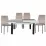 Set Yasen masa extensibila T1935 White/Gray cu 4 scaune DC-22057 Gray