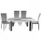 Set Yasen masa extensibila T1935 White/Gray cu 4 scaune DC-2329 HLR 22 Gray