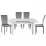 Set Yasen masa extensibila T1920 White/Flower cu 4 scaune DC-2329 HLR 22 Gray