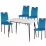 Set Yasen masa DT8197 Pure white cu 4 scaune DC-19967 Blue