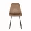 Set Yasen masa extensibila DT2403 Dark Brown cu 4 scaune DC-5010 HLR 11 Gold Brown