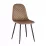 Set Yasen masa extensibila DT2403 Dark Brown cu 4 scaune DC-5010 HLR 11 Gold Brown