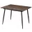 Set Yasen masa extensibila DT2403 Dark Brown cu 4 scaune DC-5010 HLR 11 Gold Brown