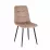 Set Yasen masa extensibila DT2403 Dark Brown cu 4 scaune DC-5012 L HLR 11 Gold Brown