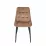 Set Yasen masa extensibila DT2403 Dark Brown cu 4 scaune DC-6005 HLR 11 Gold Brown