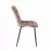 Set Yasen masa extensibila DT2403 Dark Brown cu 4 scaune DC-6005 HLR 11 Gold Brown