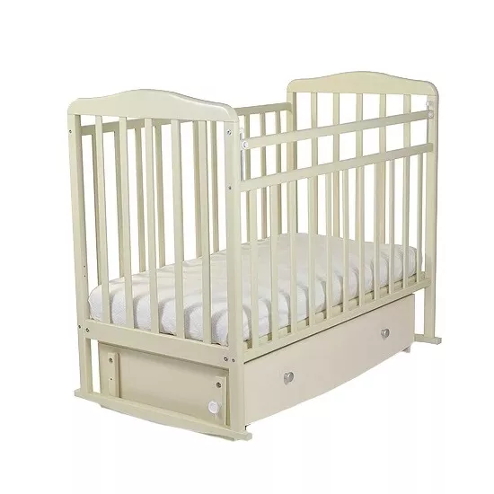 Кроватка SKV-Company Mitenica Premium Transversal (163009) с ящиком, Beige