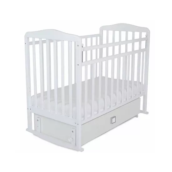 Pătuţ SKV-Company Mitenica Premium Transversal (168001) cu sertar, White