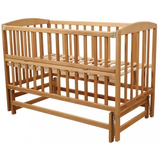 Pătuţ Goydalka Valeri Plus Transversal (1B216-2) fără sertar, Natural