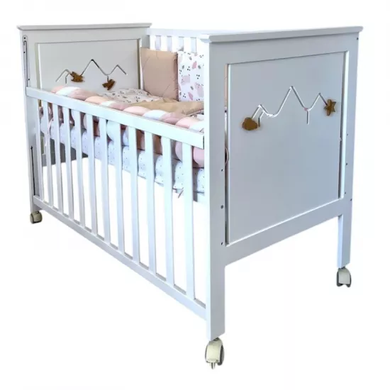 Pătuţ Goydalka Emma (1B22-1) fără sertar, White