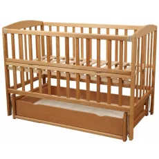 Кроватка Goydalka Valeri Premium Transversal (1B220-2) с ящиком, Natural