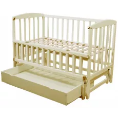 Кроватка Goydalka Valeri Premium Transversal (1B220-3) с ящиком, Ivory Кроватка Goydalka Valeri Premium Transversal (1B220-3) с ящиком, Ivory