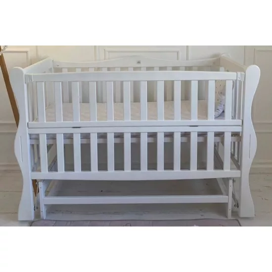 Pătuţ Goydalka Sofi Plus Transversal (1B3-1) fără sertar, White